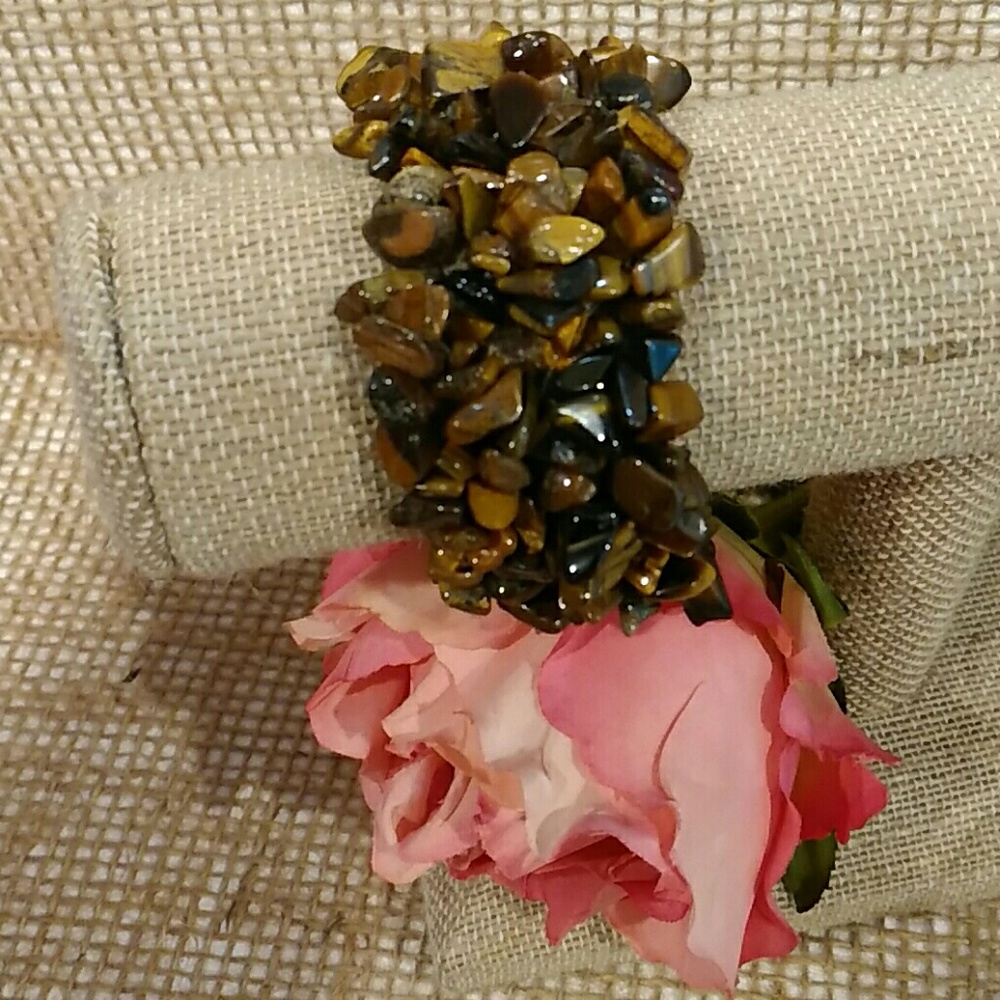 Genuine Tiger's Eye Gems Healing Stretch bracelet